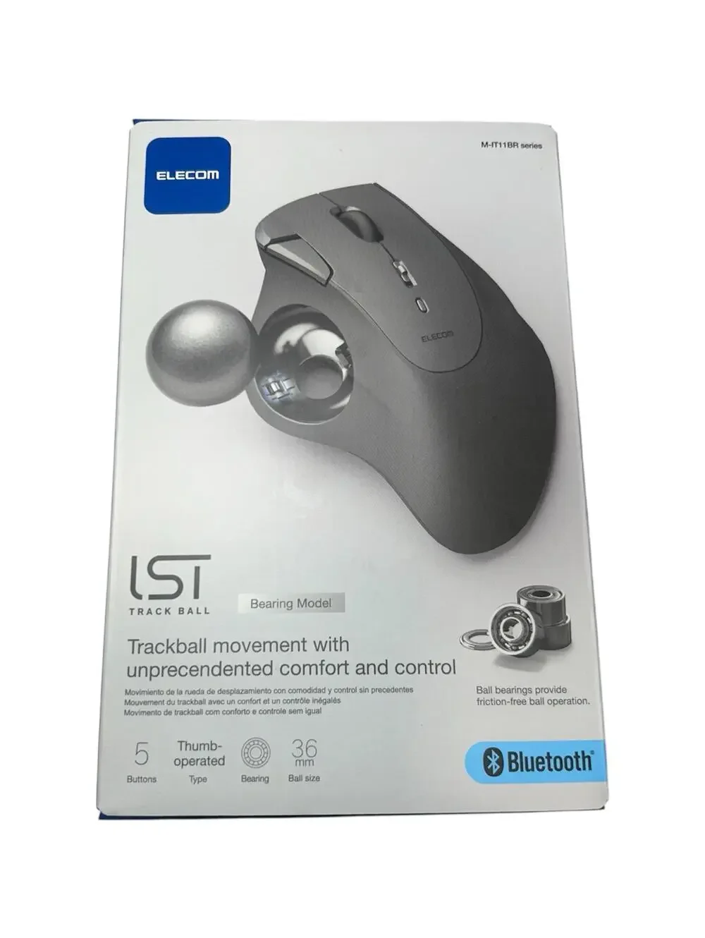 ELECOM Wireless Trackball Mouse Bluetooth IST Bearing Support Thumb Operation